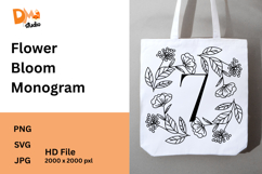 Flower Bloom Monogram Product Image 1