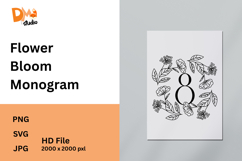 Flower Bloom Monogram Product Image 1