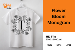 Flower Bloom Monogram Product Image 1