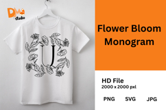 Flower Bloom Monogram Product Image 1