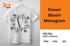 Flower Bloom Monogram Product Image 1