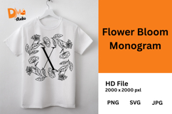 Flower Bloom Monogram Product Image 1
