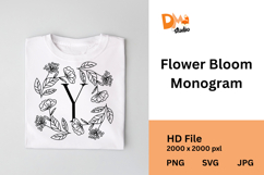 Flower Bloom Monogram Product Image 1