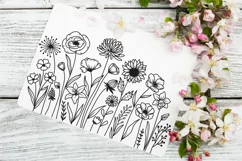 Flowers Svg, Flower Meadow Svg, Wildflower Blooms Svg. Product Image 6