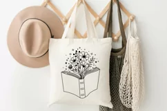Book With Floral Svg, Reading Book Svg, Book Svg, Book Lover Product Image 5
