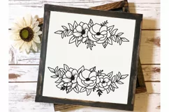 Flower Svg, Floral Wedding svg, Flower border svg Product Image 4