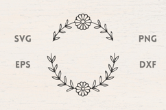 Spring Flower border SVG Product Image 1