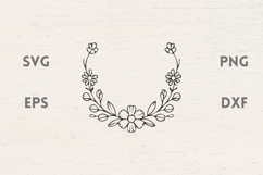 Floral laurel SVG Product Image 1