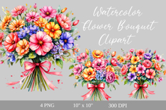 Watercolor Floral Bouquets PNG Product Image 2