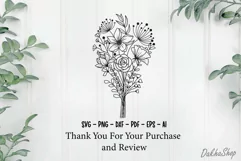 Flower Svg, Floral Bouquet Svg, Flower Ornament Svg. Product Image 8