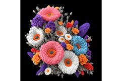 20 Oz 3D Soft Colors Flowers Tumbler Sublimation Warps Product Image 5