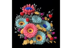 20 Oz 3D Soft Colors Flowers Tumbler Sublimation Warps Product Image 7