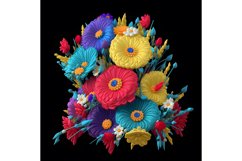 20 Oz 3D Soft Colors Flowers Tumbler Sublimation Warps Product Image 7