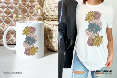 Flower Bouquet Sublimation Png Boho Floral Png for Shirts  