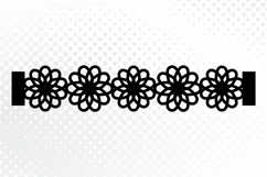 Leather jewelry with floral details, Cricut Bracelet Templat Product Image 2