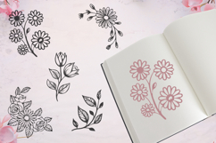 Flower Corner Branches SVG Product Image 1