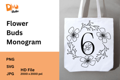 Flower Buds Monogram Product Image 1