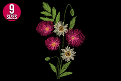 Flower Bunch Machine Embroidery Design | Floral Pattern Product Image 2