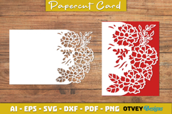 Flowers Card Cover Paper Cut Product Image 4