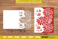 Flowers Card Cover Paper Cut Product Image 3