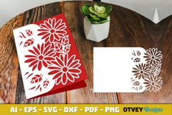 Flowers Card Cover Paper Cut Product Image 4
