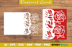 Flowers Card Cover Paper Cut Product Image 3