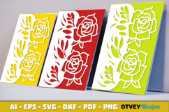 Flowers Card Cover Paper Cut Product Image 2