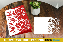 Flowers Card Cover Paper Cut Product Image 4