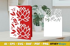 Flowers Card Cover Paper Cut Product Image 2