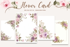 Flower Card Floral Card Printable Birthday Greeting Card_23 Product Image 1