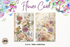Flower Card Floral Border Card Printable Gift Card_12 Product Image 1