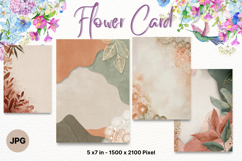 Flower Card Floral Border Card Printable Gift Card_5 Product Image 1