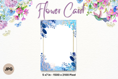 Flower Card Floral Border Card Printable Gift Card_13 Product Image 1