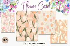 Flower Card Floral Border Card Printable Gift Card_9 Product Image 1