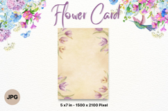 Flower Card Floral Border Card Printable Gift Card_14 Product Image 1