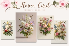 Flower Card Floral Card Printable Birthday Greeting Card_22 Product Image 1