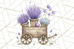 Whimsical Flower Carts PNG Clipart Floral Market Product Image 3
