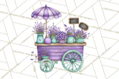 Whimsical Flower Carts PNG Clipart Floral Market Product Image 3