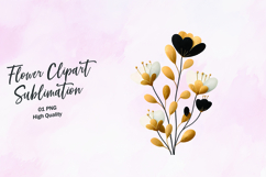 Ivory and Peach Bloom Clipart Sublimation PNG Product Image 1