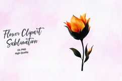 Autumn Tulip Yellow Hue Clipart Sublimation PNG Product Image 1