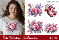 Flower clipart, Watercolor floral clipart, Bouquets Product Image 1