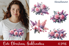 Flower clipart, Watercolor floral clipart, Bouquets Product Image 1