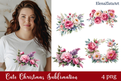 Flower clipart, Watercolor floral clipart, Bouquets Product Image 1