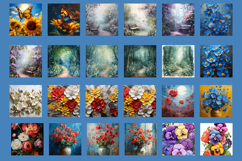 Flower coaster Sublimation Square coaster design Watercolor Product Image 3