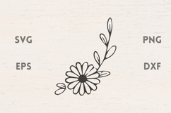 Flower corner border SVG Product Image 1