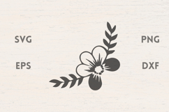 Flower corner border SVG Product Image 1