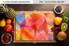 Summer Wild Flowers Design|Cutting Board Sublimation Product Image 1