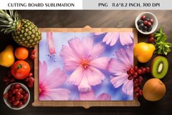 Summer Wild Flowers Design|Cutting Board Sublimation Product Image 1