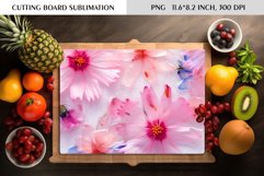 Summer Wild Flowers Design|Cutting Board Sublimation Product Image 1
