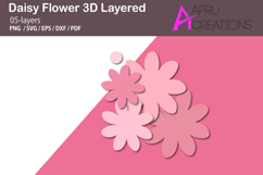 Daisy Flower 3D Layered Product Image 3